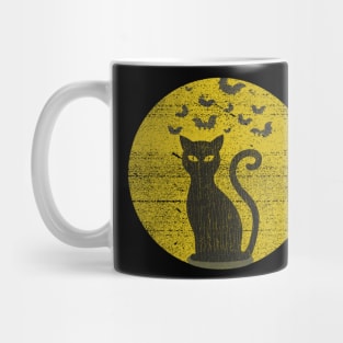 Scary Black Cat Costume Halloween Mug